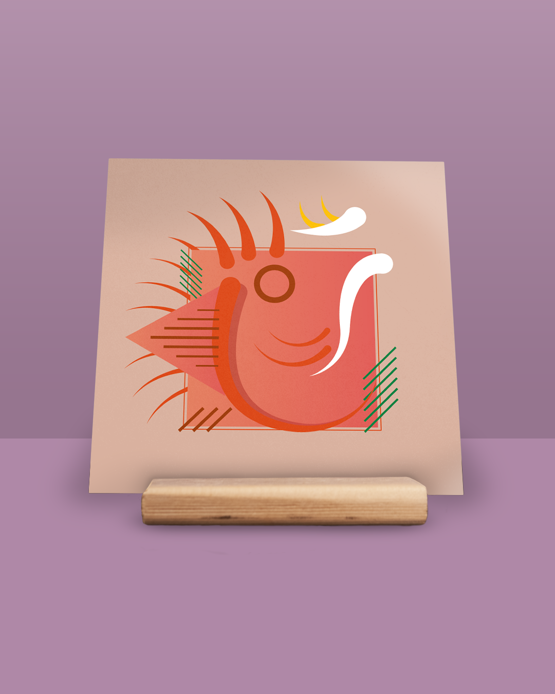 Abstracte corsoprints - Zonder voetje - Afbeelding 2