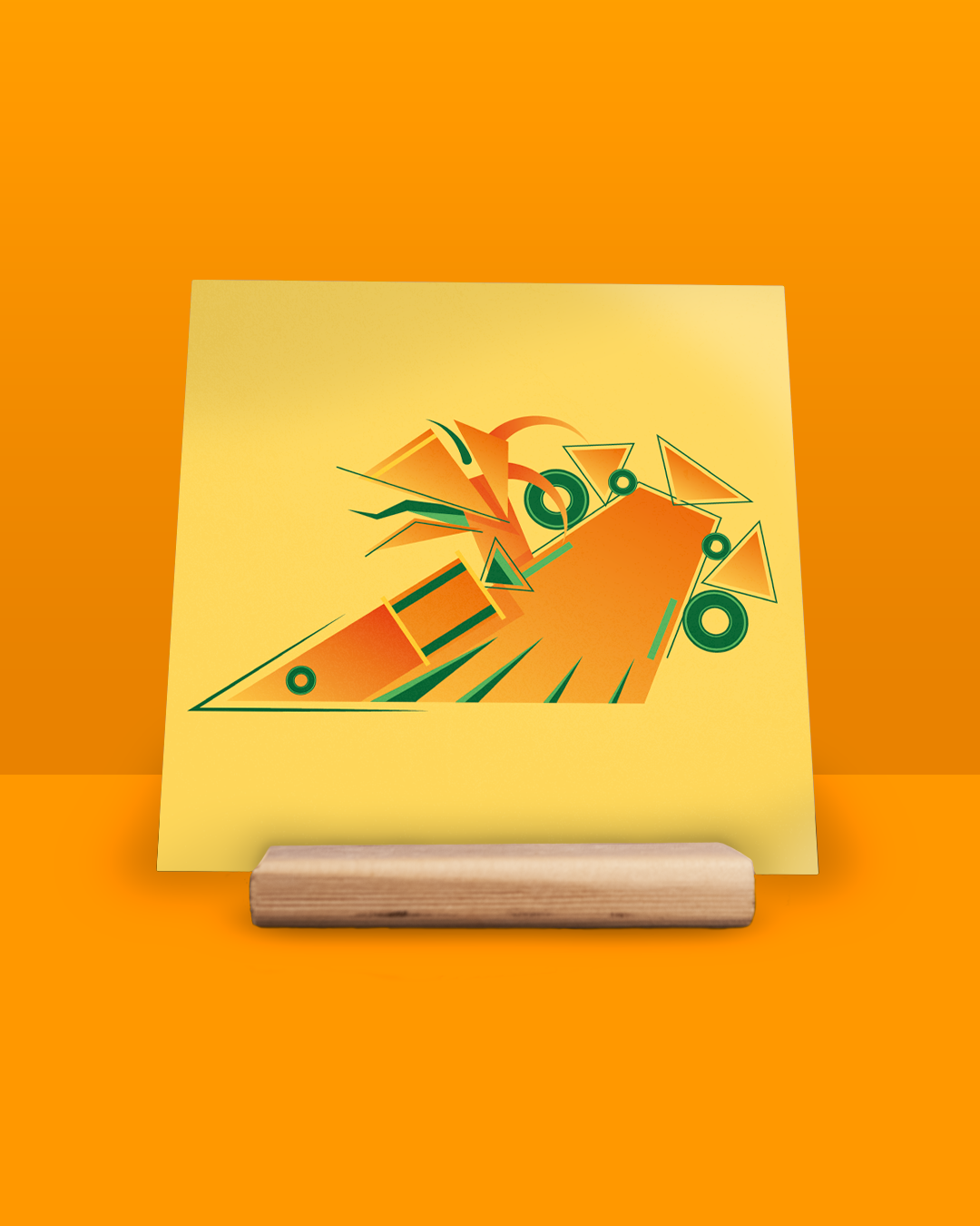 Abstracte corsoprints - Met voetje - Afbeelding 10