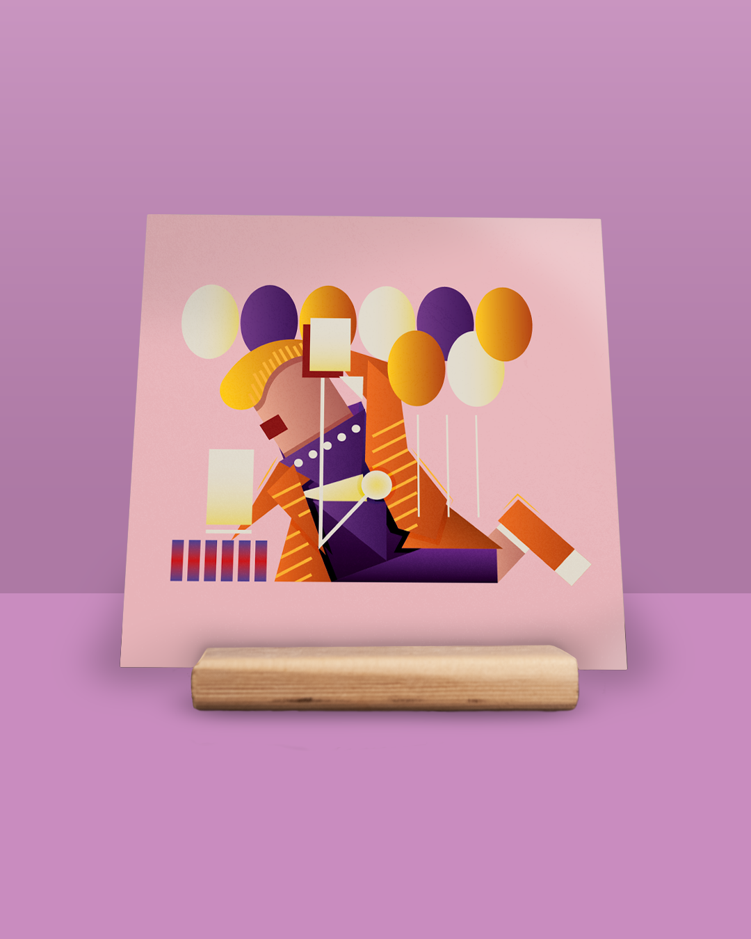 Abstracte corsoprints - Zonder voetje - Afbeelding 3