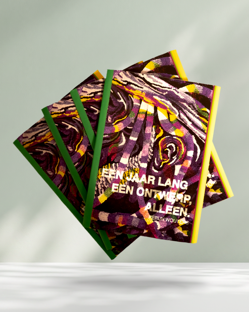 Een jaar lang, een ontwerp, alleen. - Boekje